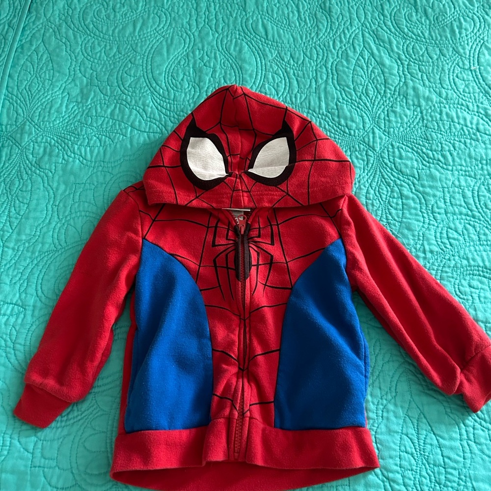Marvel Spider Hero Costume Hoodie - Red and Blue